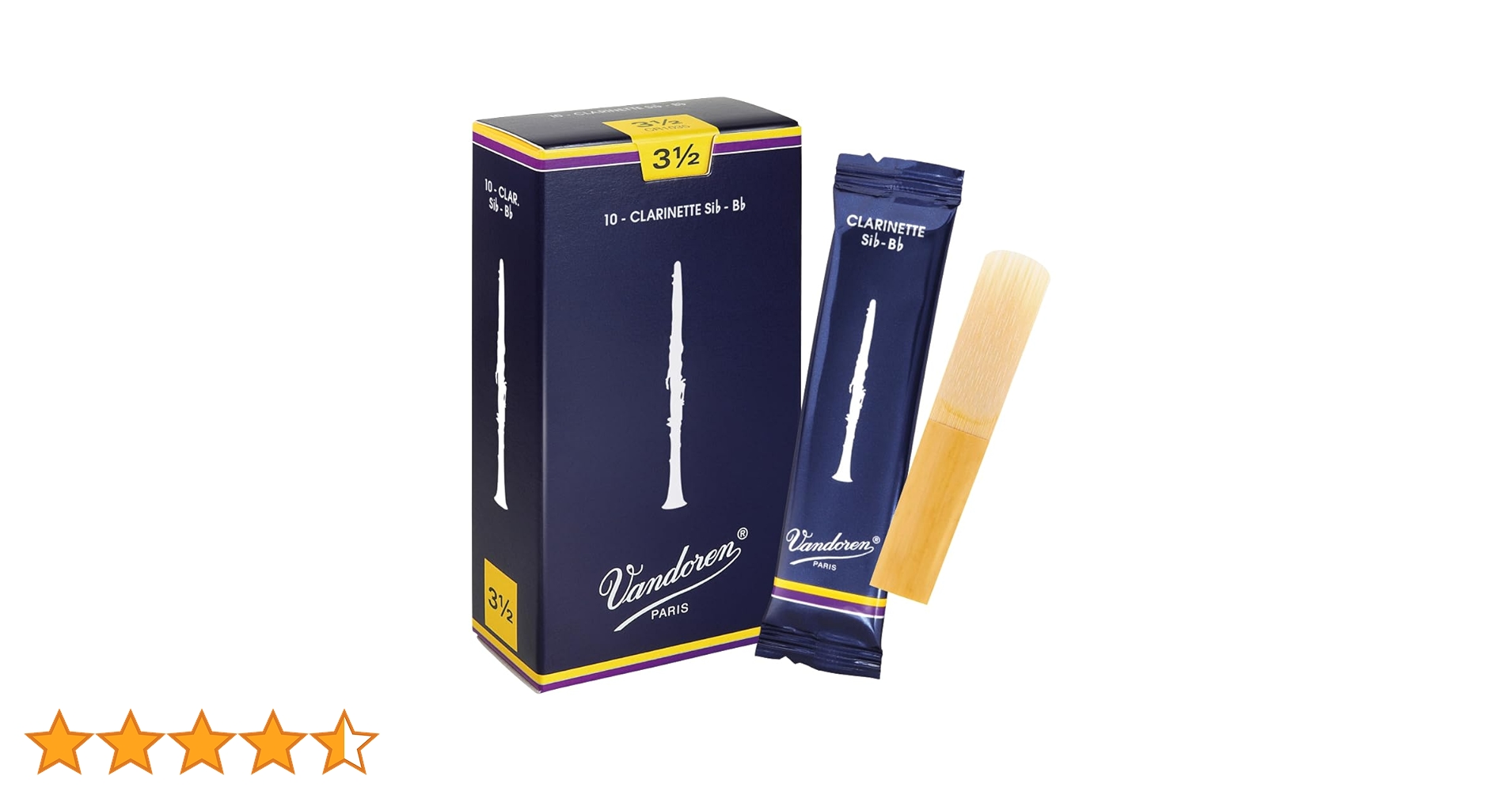 Amazon | バンドーレン B♭クラリネットリード トラディショナル 3-1/2